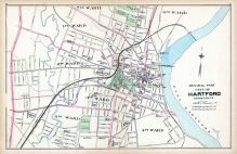 Hartford City - Central Part, Connecticut State Atlas 1893